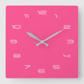 Roze Klokken met Aangepaste Kleuren Nummers Groott (Voorkant)