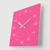 Roze Klokken met Aangepaste Kleuren Nummers Groott (Hoek)