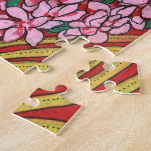 Roze kloon Ginger Alpinia Tropical Flowers Floral Legpuzzel