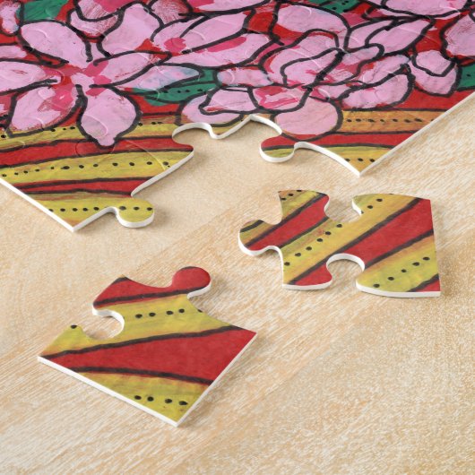 Roze kloon Ginger Alpinia Tropical Flowers Floral Legpuzzel (Zijkant)