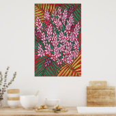 Roze kloon Ginger Alpinia Tropical Flowers Florenc Poster (Keuken)