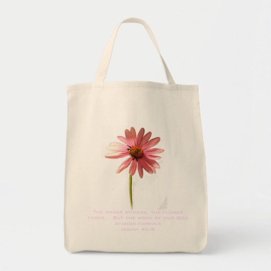 Roze kloonventilator Als die bloem langzaam verdwi Tote Bag (Voorkant)