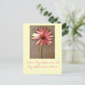 Roze kloonventilator - Ik ben van Beloved en van m Briefkaart (Staand voorkant)