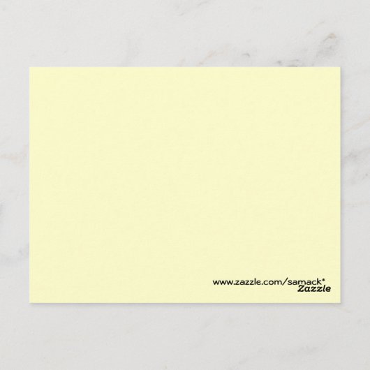 Roze kloonventilator - Ik ben van Beloved en van m Briefkaart (Achterkant)