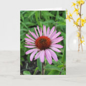 Roze kloonventilator kaart (Gele Bloem)