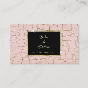 Roze Knetter Zwarte Salon Visitekaartje