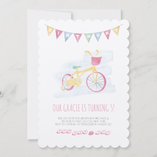 Roze knipoogwedstrijd met zachte kleuren kaart (Voorkant)