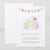 Roze knipoogwedstrijd met zachte kleuren kaart (Voorkant / Achterkant)