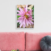 Roze knipoot! canvas afdruk (Insitu (Woonkamer))