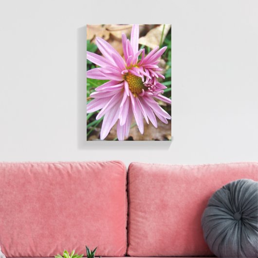 Roze knipoot! canvas afdruk (Insitu (Woonkamer))