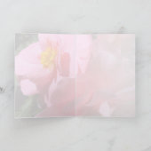 Roze knobbelige begonia Wenskaart Kaart (Binnen)