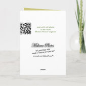 Roze Knockout Gebedskaart- aanpassen Kaart (Achterkant)