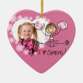 Roze knop Afbeelding Cheerleader Ornament (Voorkant)