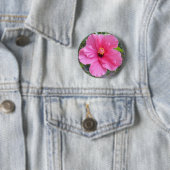 Roze knop Hibiscus Ronde Button 5,7 Cm (In situ)