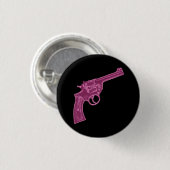 Roze knop Pistol Ronde Button 3,2 Cm (Voorkant /achterkant)