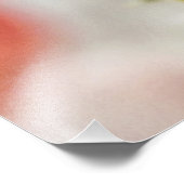 Roze knop roos in close-up foto afdruk (Hoek)