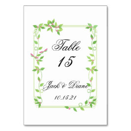 Roze knoppen op groen Ivy Weddenschap Kaart