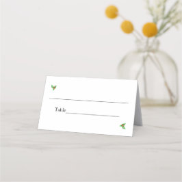 Roze knoppen op groen Ivy Weddenschap Plaatskaartje