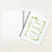 Roze knoppen op groen Ivy Weddenschap Planner (Display)