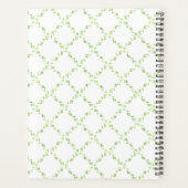 Roze knoppen op groen Ivy Weddenschap Planner (Achterkant)
