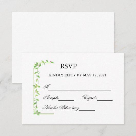 Roze knoppen op het antwoord op groene Ivy Weddens (Voorkant / Achterkant)