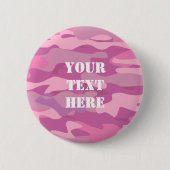 Roze knoppen voor camouflage kleurnaam badge ronde button 5,7 cm (Voorkant)
