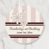 Roze Koala Meisje Baby shower / Verjaardag Dank u Bedankjes Labels (Achterkant)