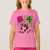 Roze Koe 4e Verjaardag Tshirts en geschenken (Voorkant)