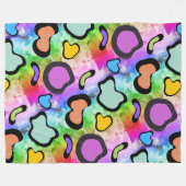 roze koe afdrukken fleece deken (Voorkant (Horizontaal))