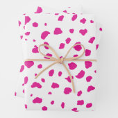 roze koe afdrukpastel inpakpapier vel (In situ)