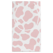 Roze Koe Patroon Gift Bag Klein Cadeauzakje (Achterkant)