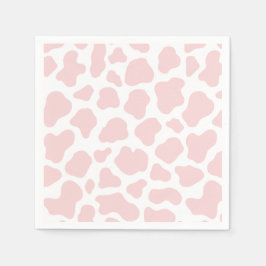 Roze Koe Patroon Servet