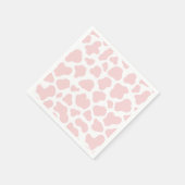 Roze Koe Patroon Servet (Hoek)