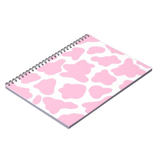 roze koe print notitieboek (Linkerzijde)