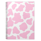 roze koe print notitieboek (Voorkant)