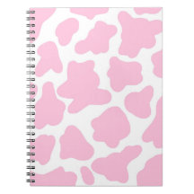 roze koe print notitieboek