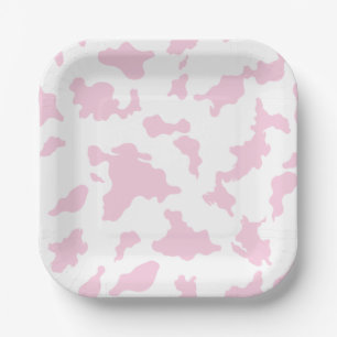 Roze Koe Print Paper Bord