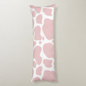 Roze Koe print patroon voor Koe liefhebbers Lichaamskussen (Achterkant (Verticaal))