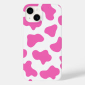 roze koe print Telefoon Case (Achterkant)