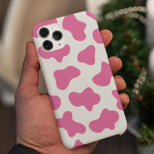 roze koe print Telefoon Case