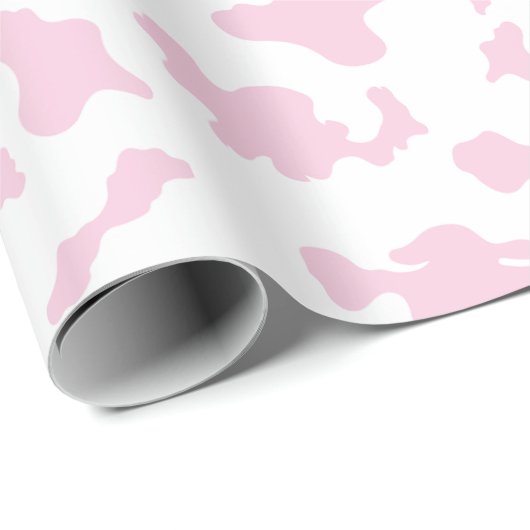 Roze Koe Print Wrapping Paper Cadeaupapier (Rol Hoek)