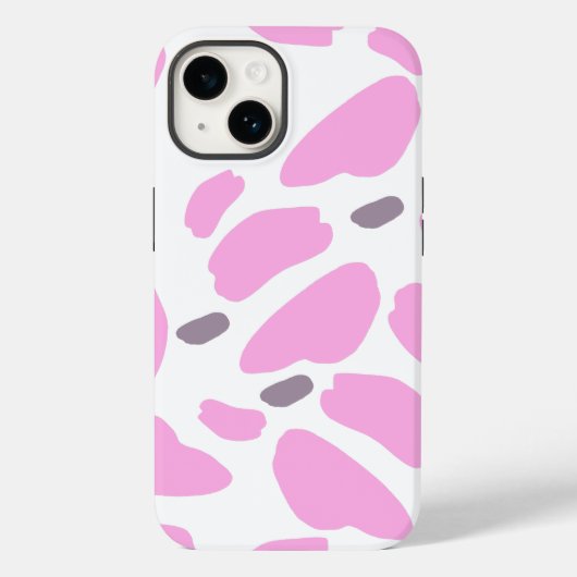  roze Koe printpatroon Case-Mate iPhone Case (Achterkant)
