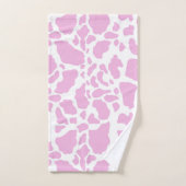 Roze Koe spots Dierlijk afdrukpatroon Bad Handdoek (Handdoek)