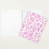 Roze Koe spots Dierlijk afdrukpatroon Planner (Display)