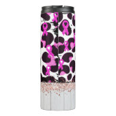 Roze Koe voor bewustmaking omtrent borstkanker Afd Thermosbeker (Achterkant)