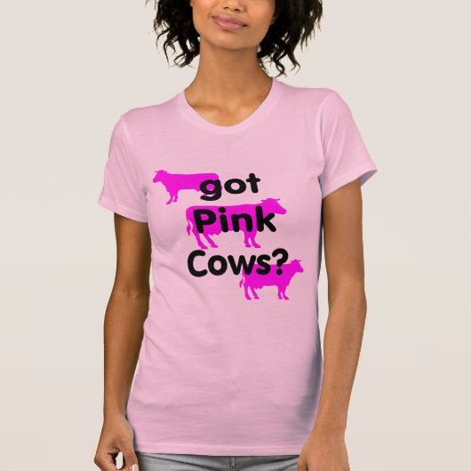 Roze koeien t-shirt (Voorkant)