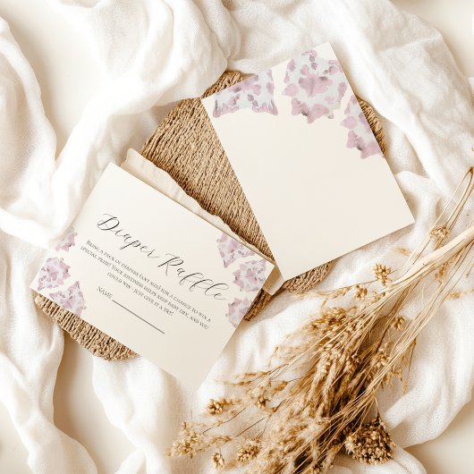 Roze Koeienhuid Baby shower Boek aanvraag Kaart