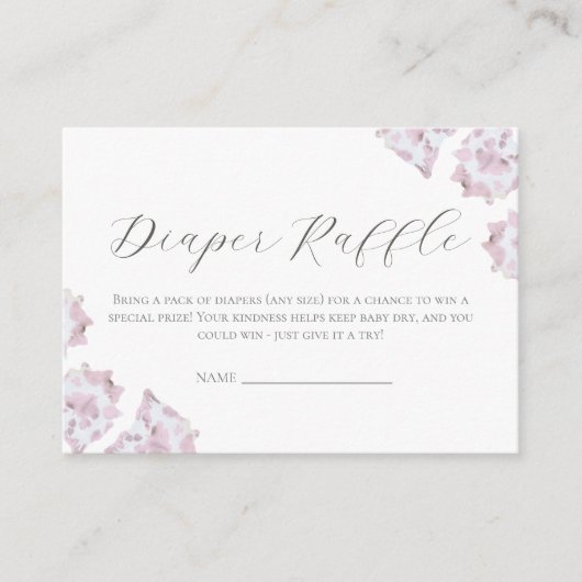 Roze Koeienhuid Baby shower Boek aanvraag Kaart (Voorkant)