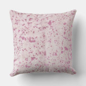 Roze Koeienhuid Print Bright Scatter Throw Cushion Kussen (Achterkant)