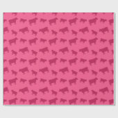 Roze koeienpatroon cadeaupapier (Vlak)